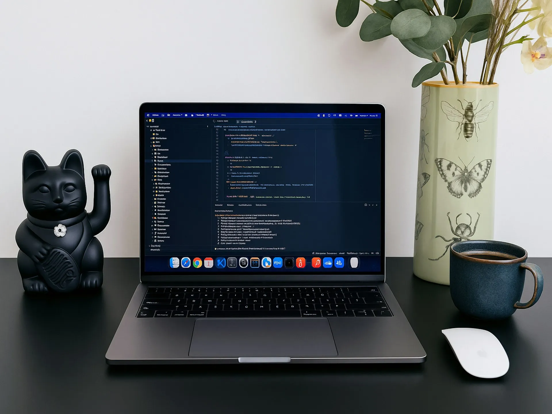 Laptop with open AI tools